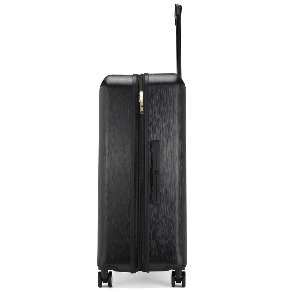 Diamond 3-Piece Expandable Spinner Luggage Set, Black