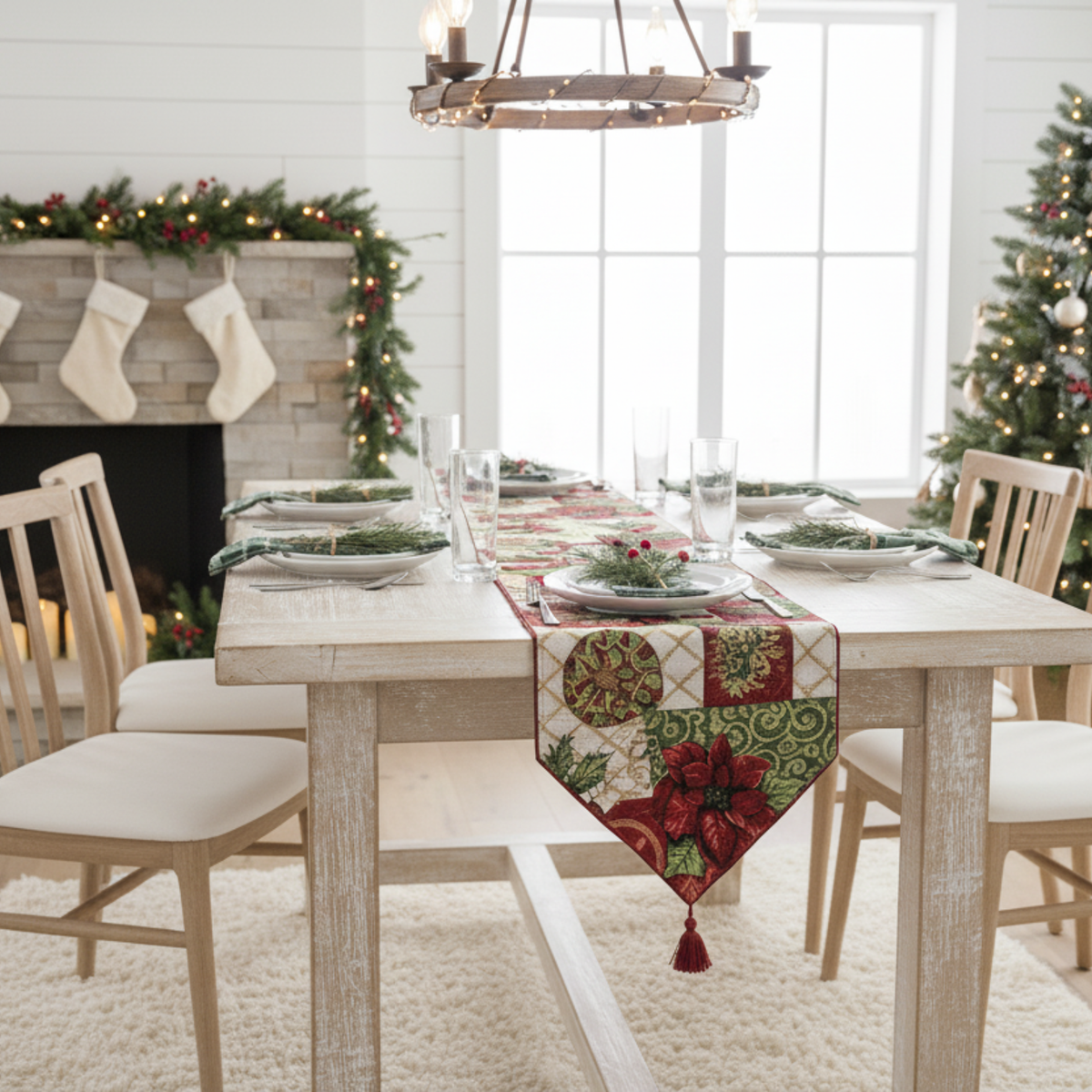 Holiday Tidings Christmas Table Runner