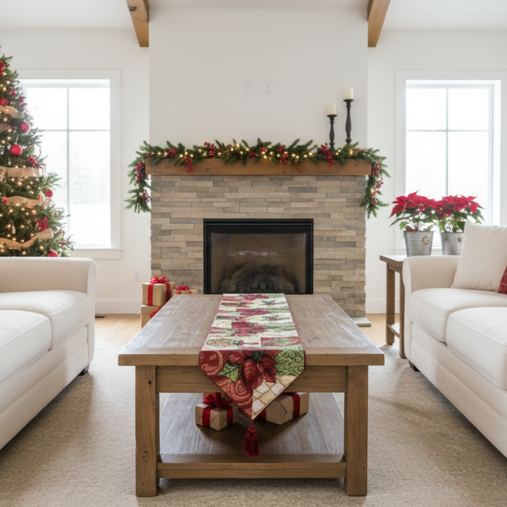 Holiday Tidings Christmas Table Runner