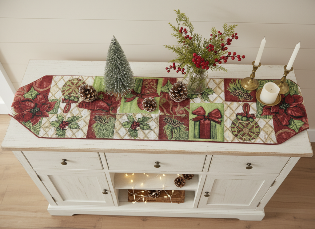 Holiday Tidings Christmas Table Runner
