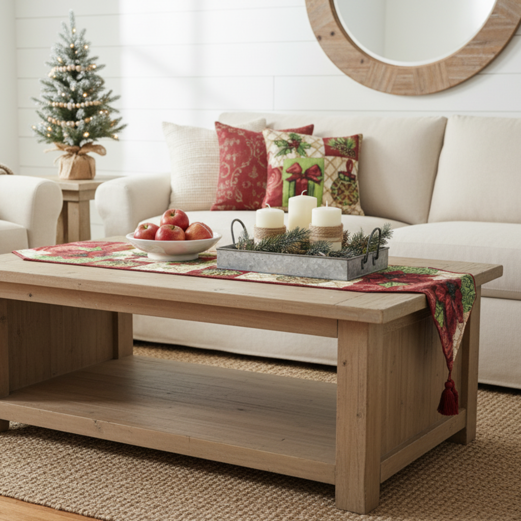 Holiday Tidings Christmas Table Runner
