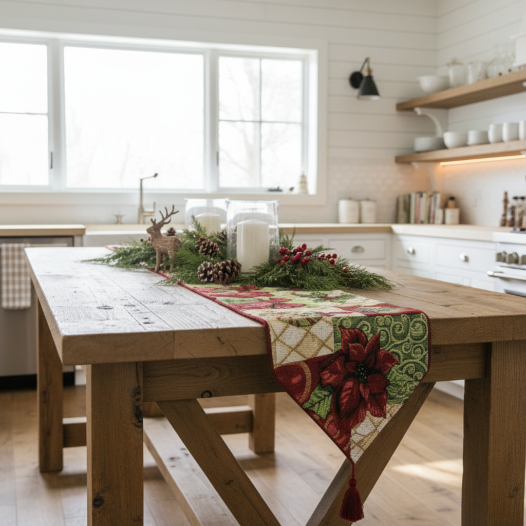 Holiday Tidings Christmas Table Runner