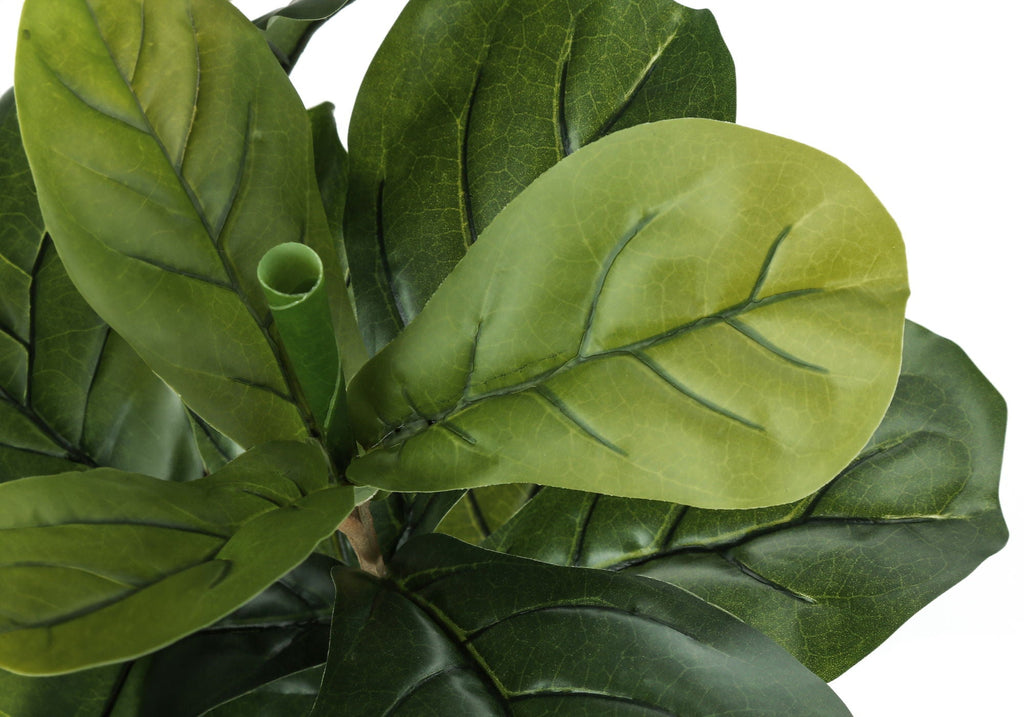 Faux Fiddle Leaf Fig Tree in Black Pot, 41 in