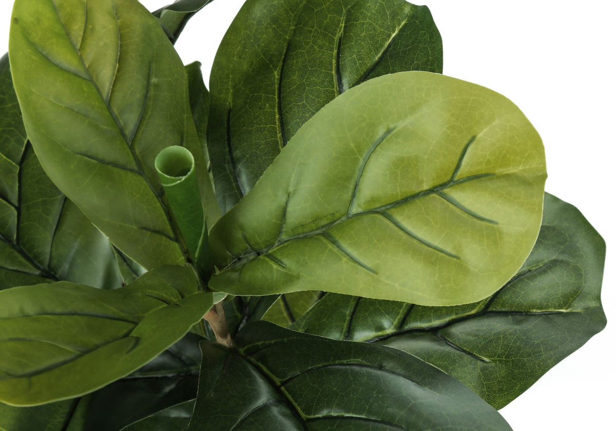 Faux Fiddle Leaf Fig Tree in Black Pot, 41 in