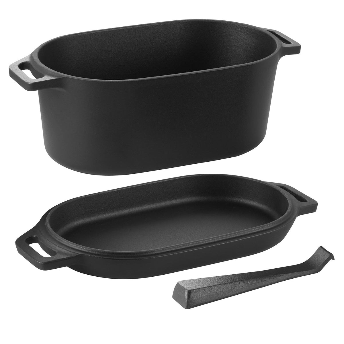 Black Enameled Cast Iron Dutch Oven, 3.5 qt