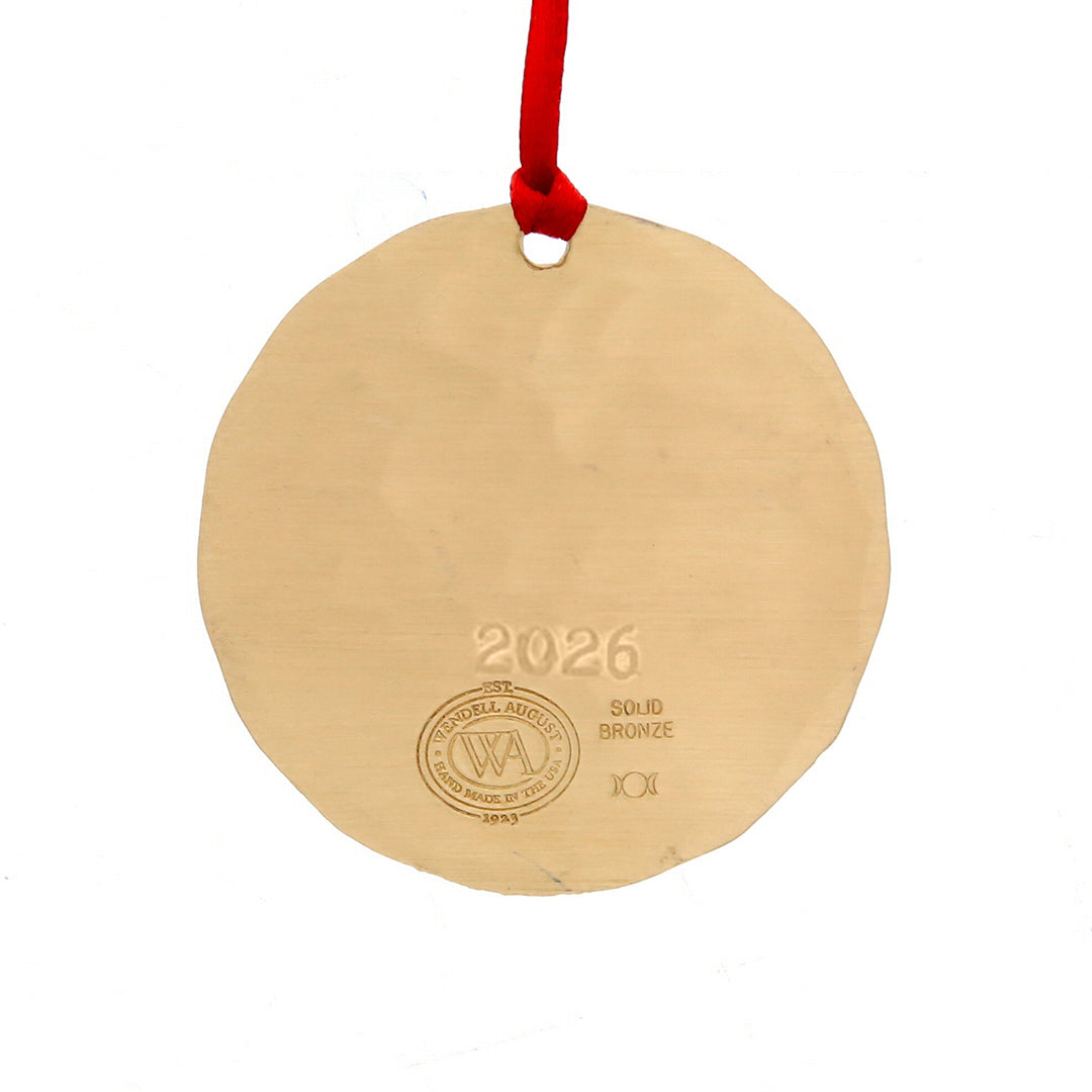 2026 Annual Ornament, Cozy Christmas Hearth (Bronze)