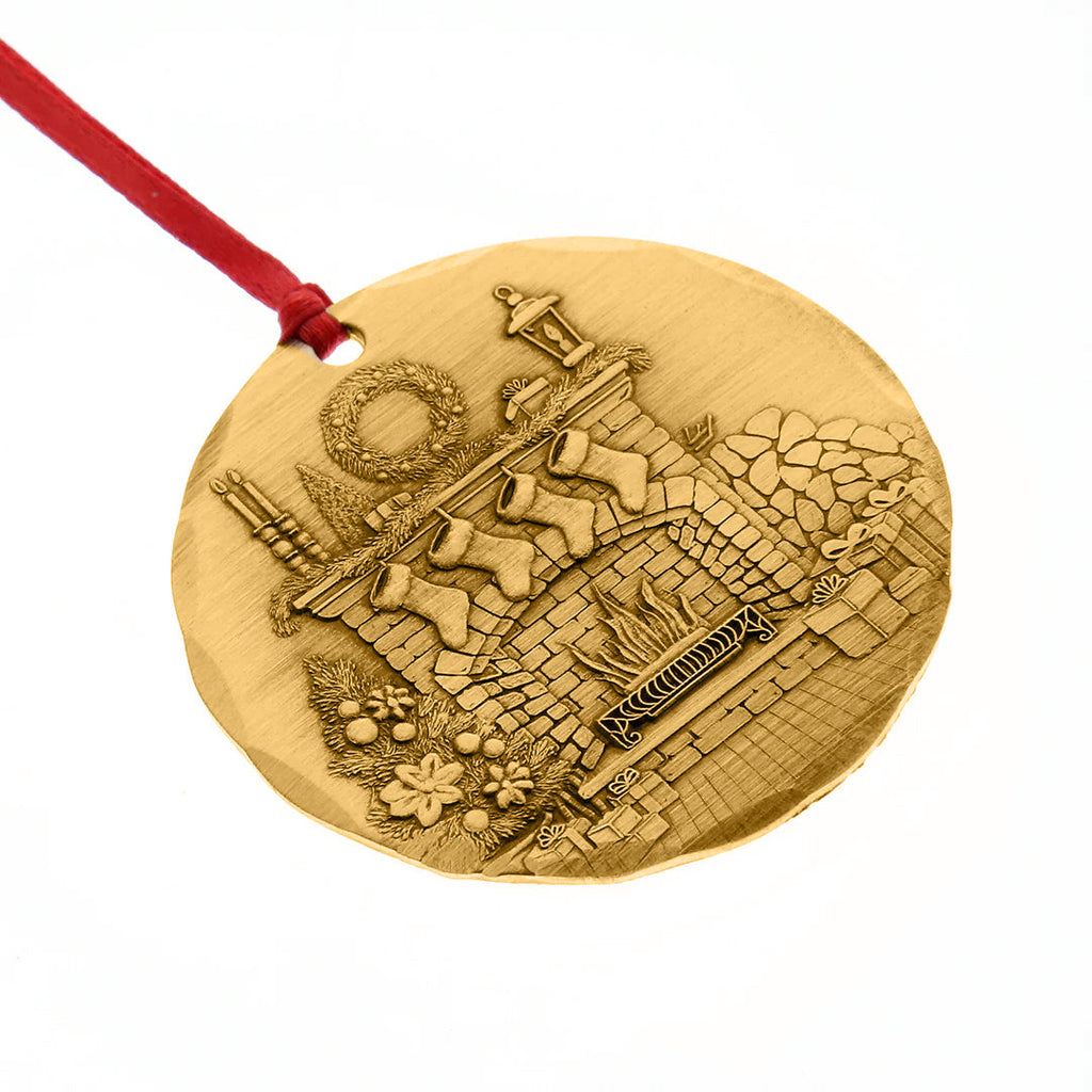 2026 Annual Ornament, Cozy Christmas Hearth (Bronze)