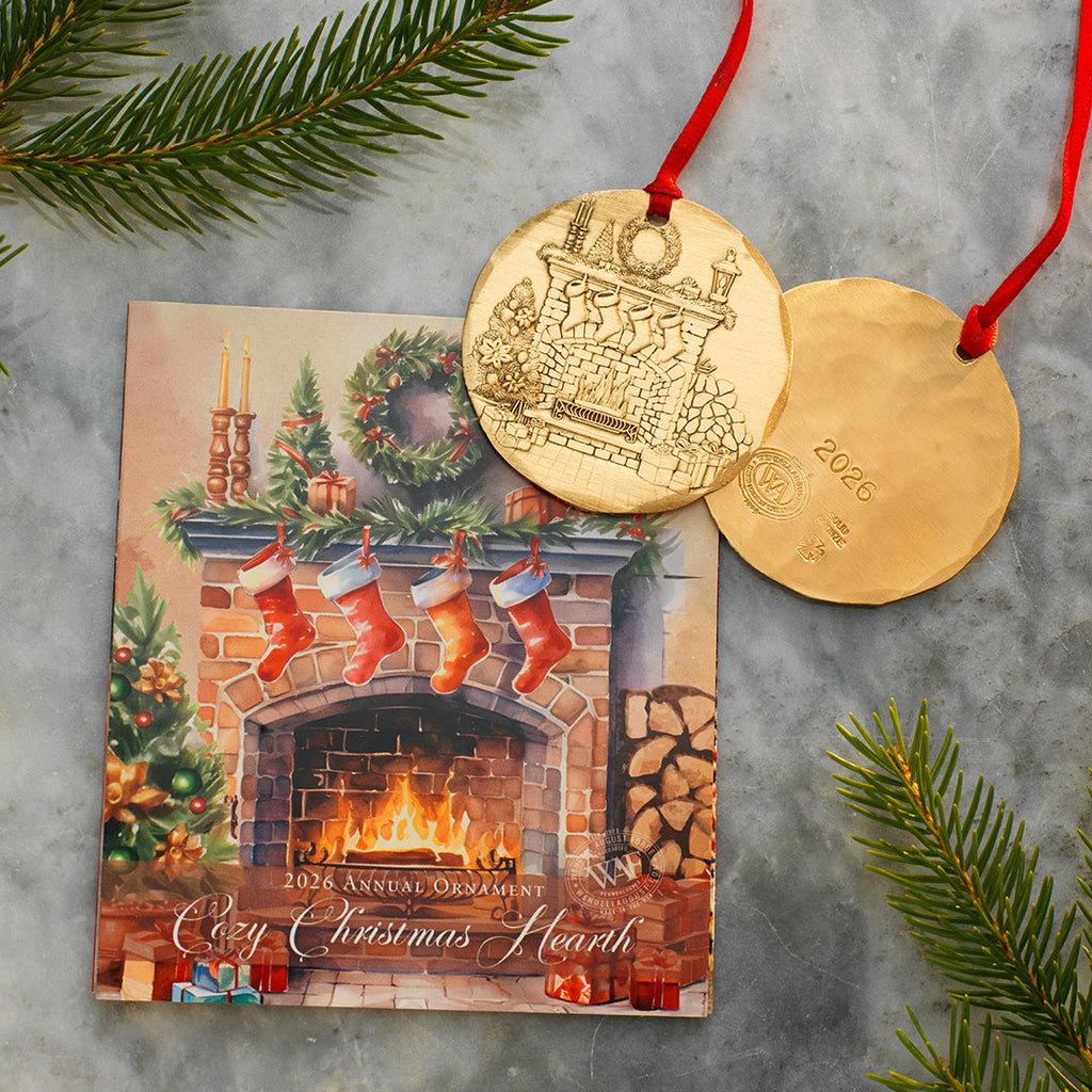 2026 Annual Ornament, Cozy Christmas Hearth (Bronze)