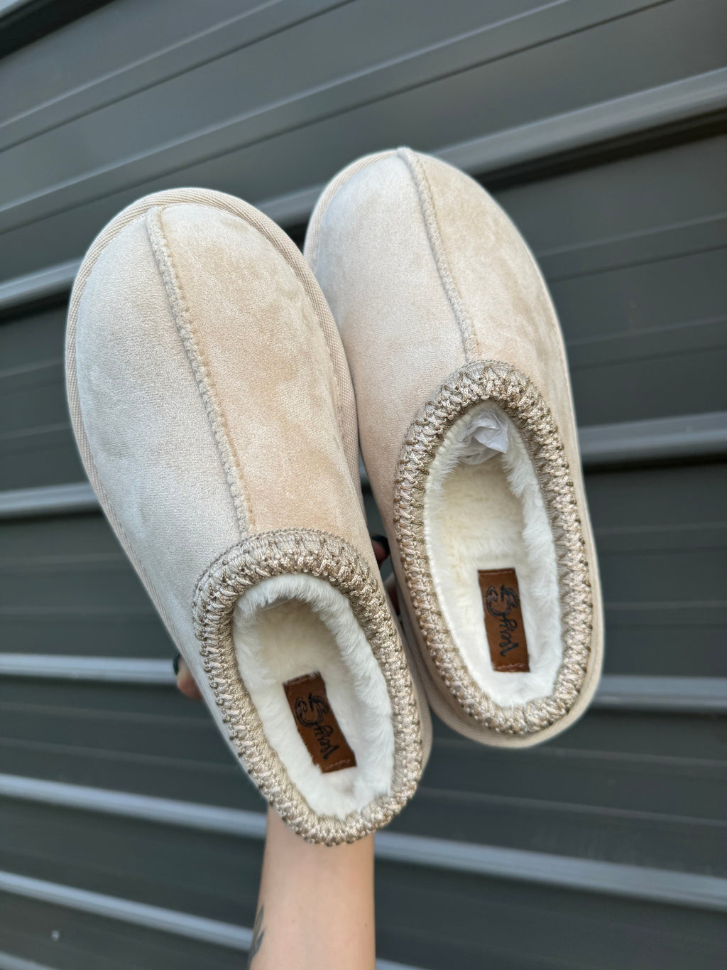 Cow Print Slip-On Slippers