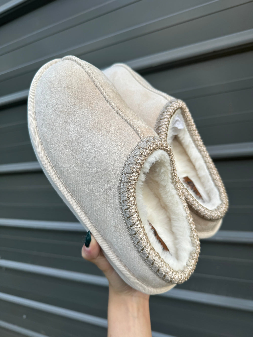 Cow Print Slip-On Slippers
