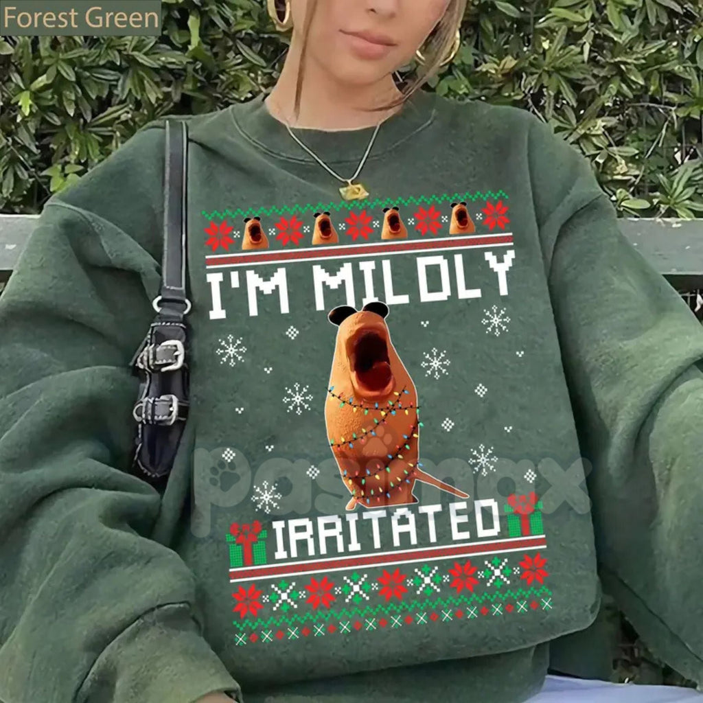 Mildly Irritated Christmas Sweatshirt