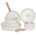 9-Piece Nonstick Cookware Set with Glass Lids