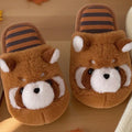 Red Panda Plush Slippers