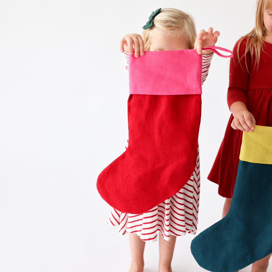 Color-Blocked Christmas Stocking