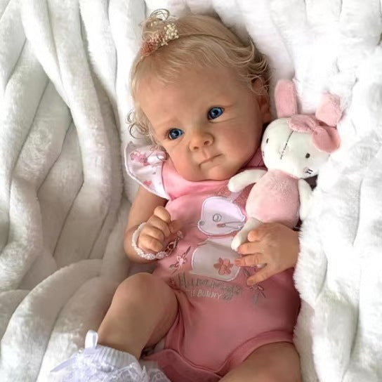 Hand-Painted Lifelike Reborn Baby Doll, 18 in