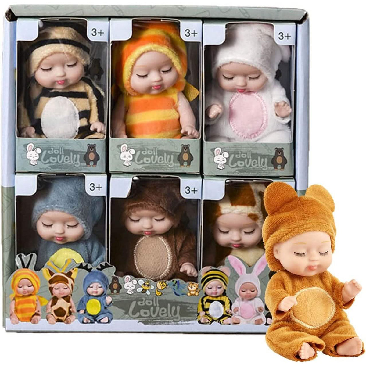 Mini Reborn Baby Doll, 4 in