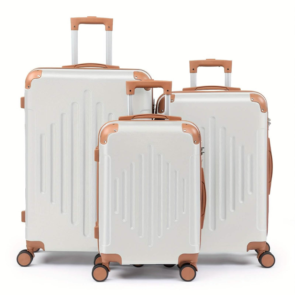 3-Piece Hardside Spinner Luggage Set with TSA Lock, 20/24/28 in