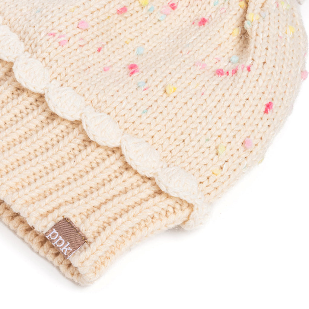 Cupcake Knit Beanie and Mittens Set for Toddlers