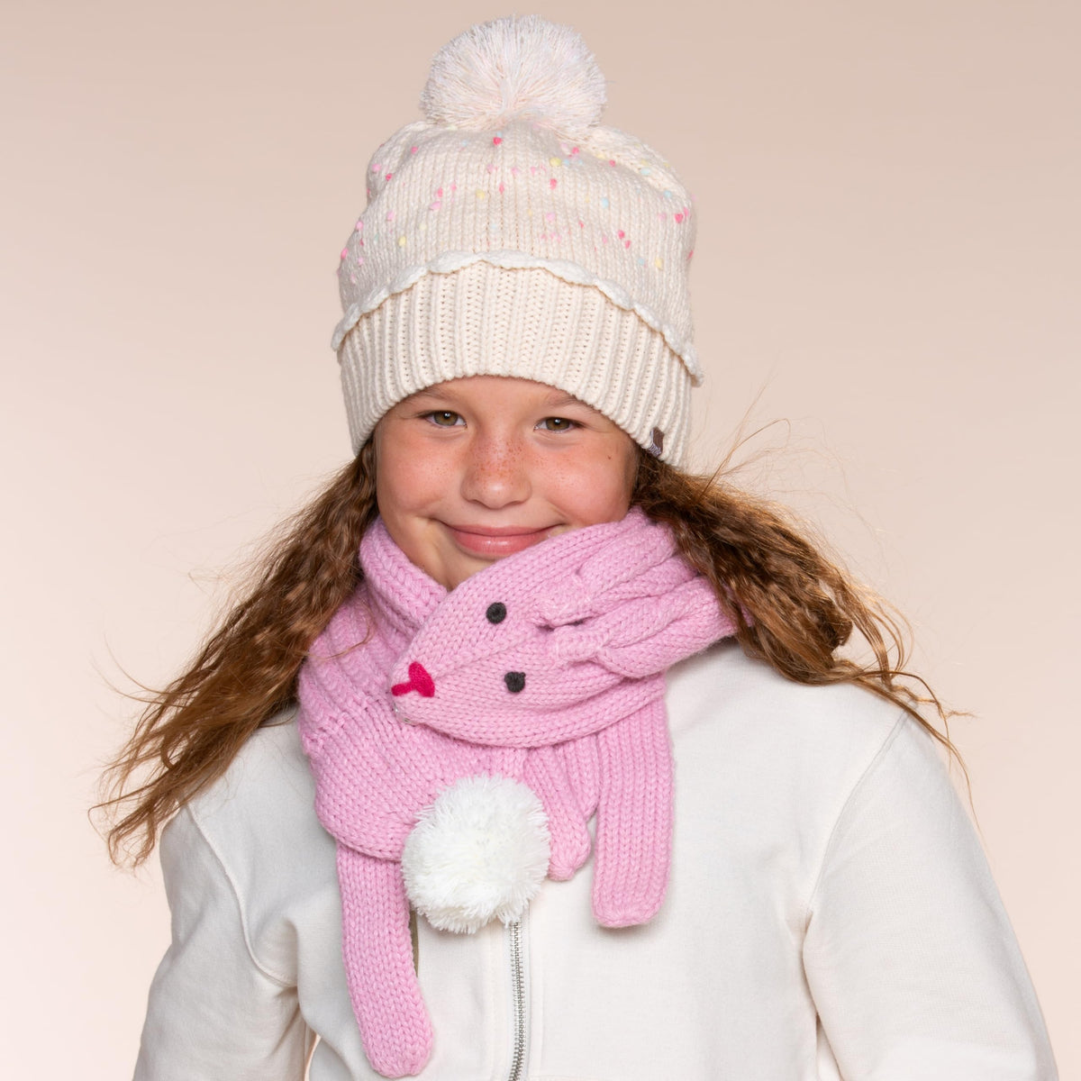 Cupcake Knit Beanie and Mittens Set for Toddlers