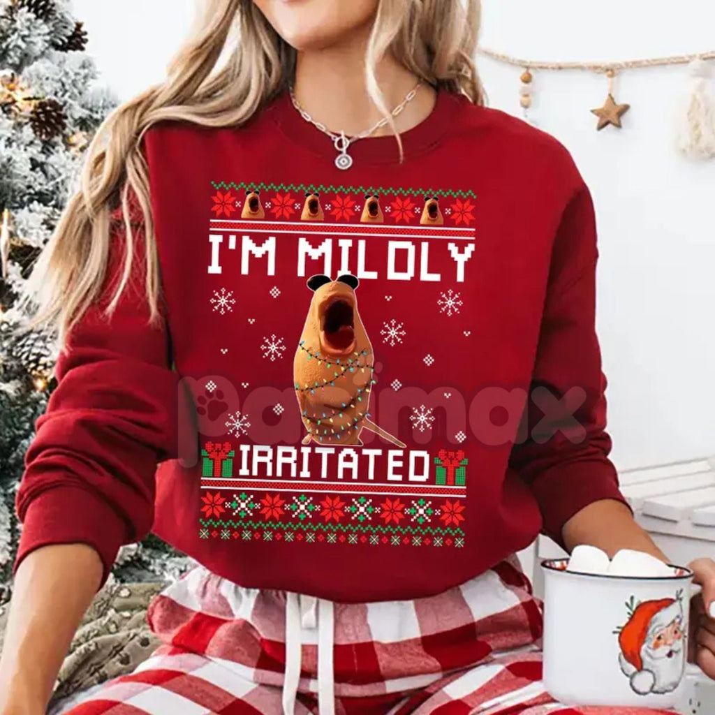Mildly Irritated Christmas Sweatshirt