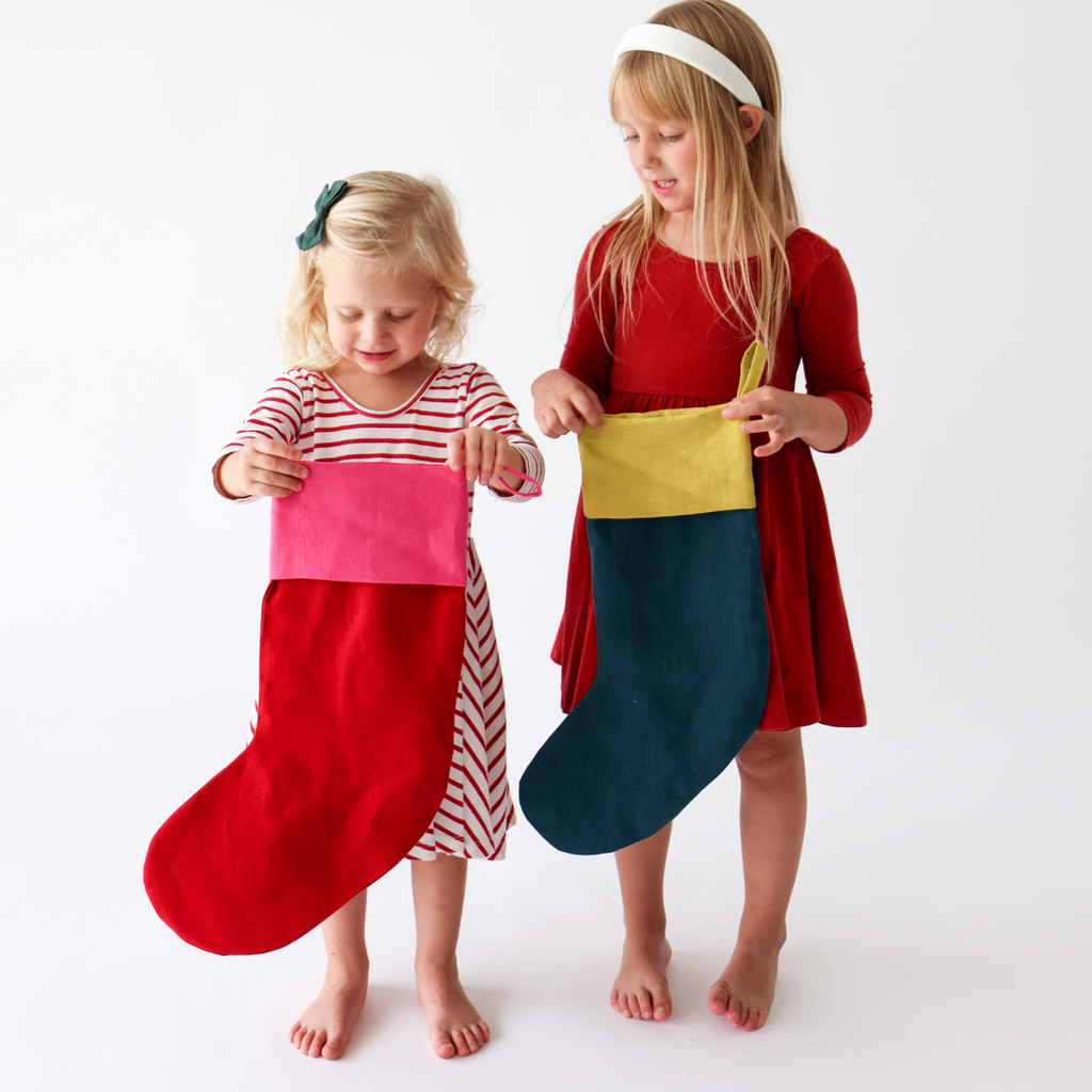 Color-Blocked Christmas Stocking
