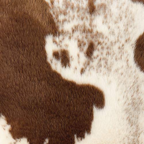 Faux Fur Cowhide Throw Pillow with Insert