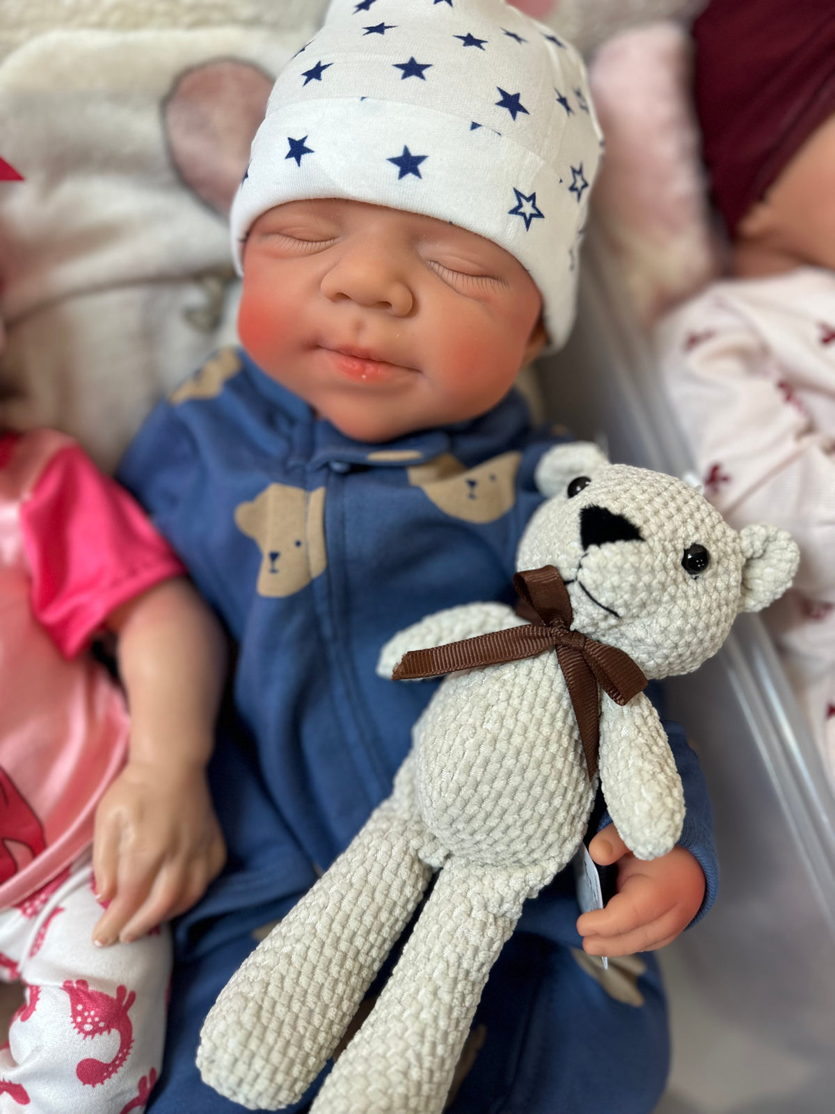 Hendrix Full-Silicone Newborn Reborn Doll, 19 in