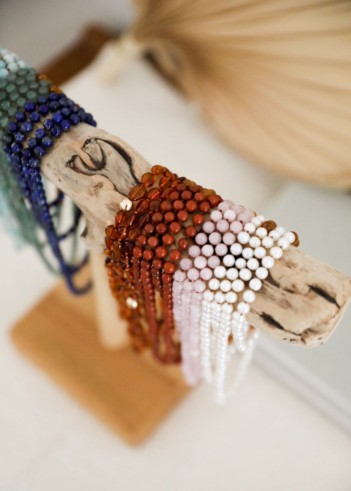Gemstone and Pearl Bracelet or Anklet