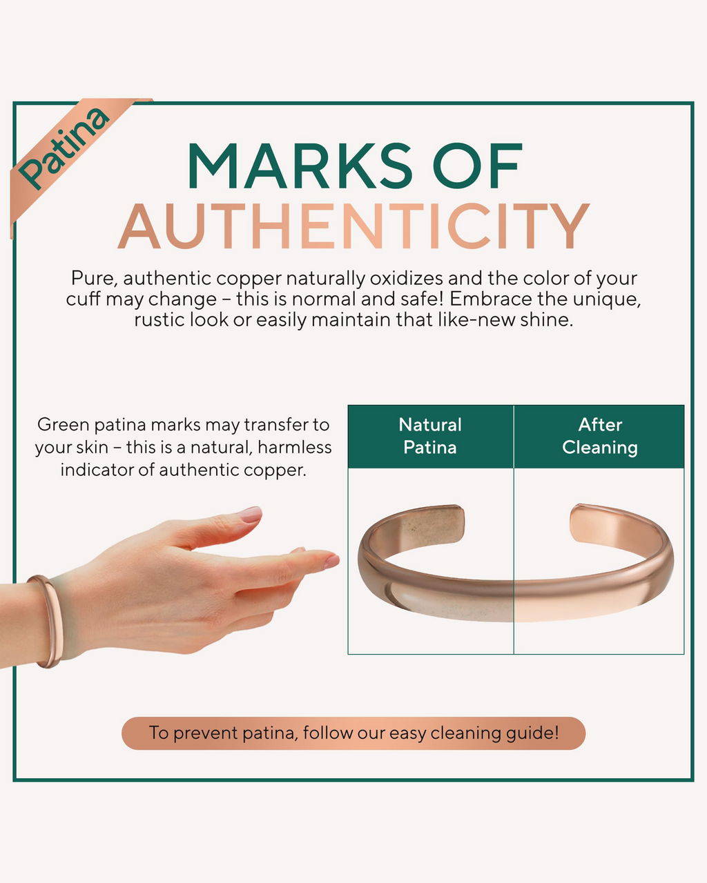 Pure Copper Cuff Bracelet