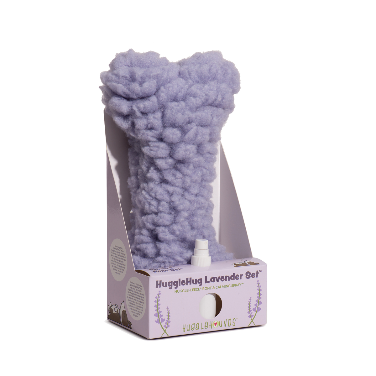 HuggleHug Lavender Dog Toy and Calming Spray Set