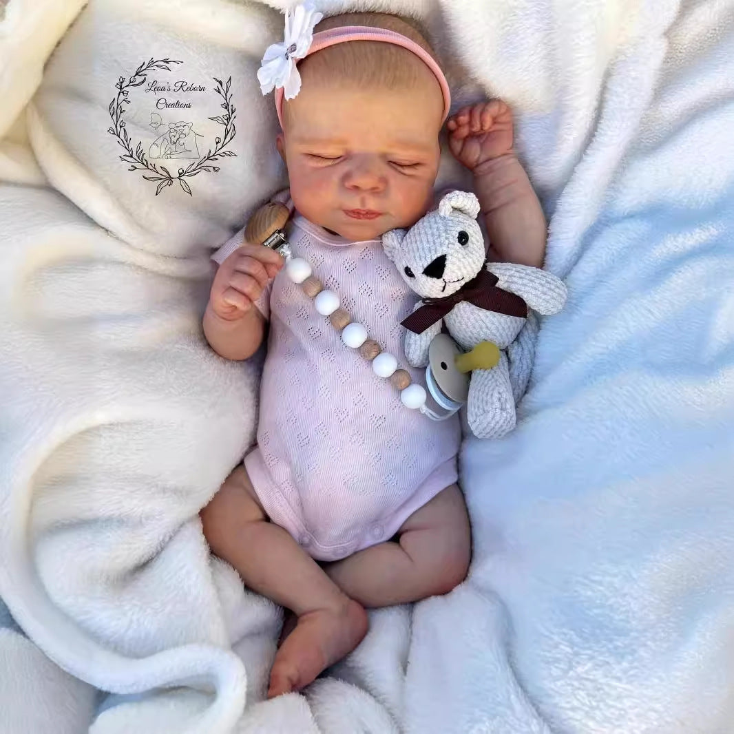 Lifelike Reborn Newborn Baby Doll, 19 in