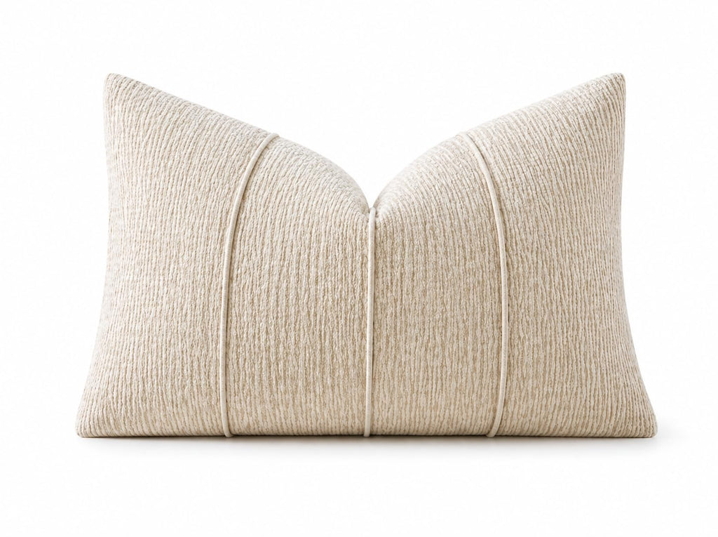 Ribbed Chenille Throw Pillow with Insert