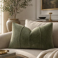 Ribbed Chenille Throw Pillow with Insert
