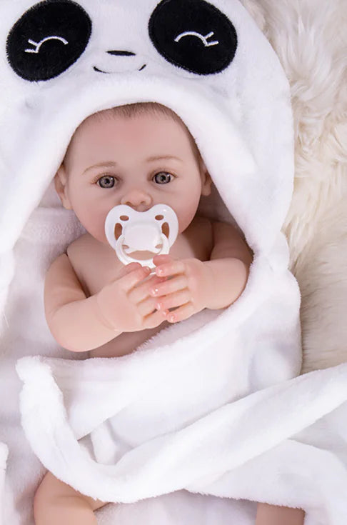 Realistic Silicone Reborn Baby Doll, 17 in