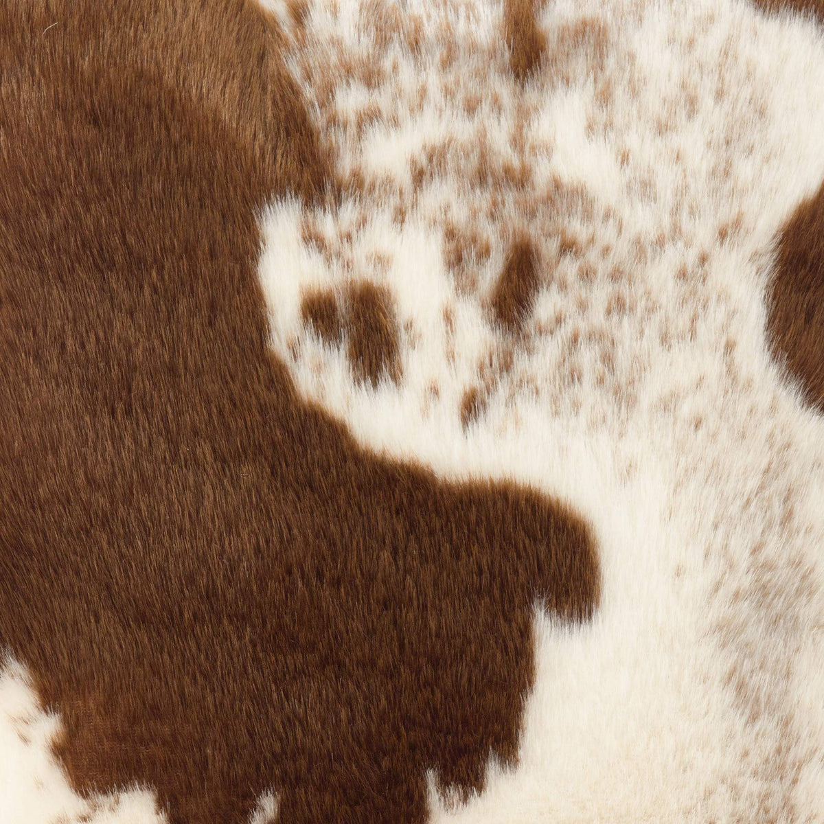 Faux Fur Cowhide Throw Pillow with Insert