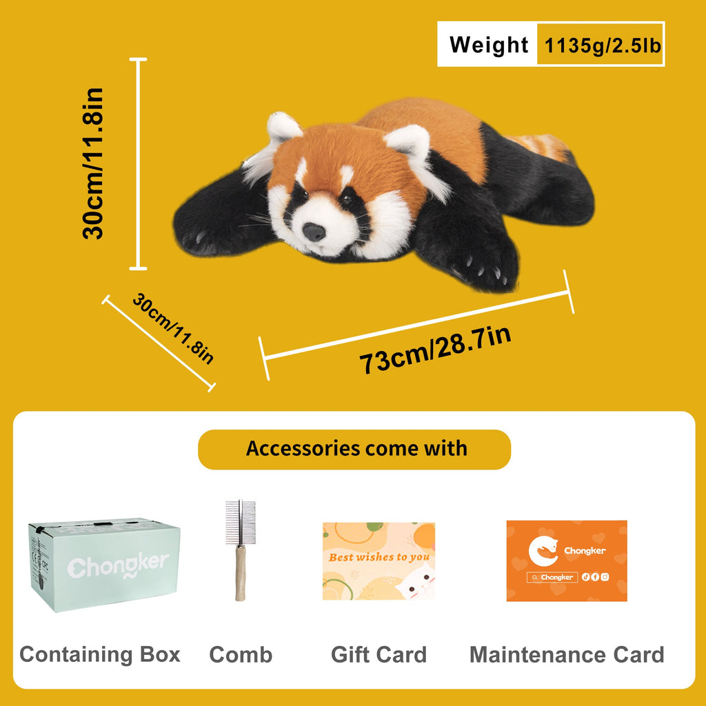 Weighted Red Panda Plush, 2.5 lb