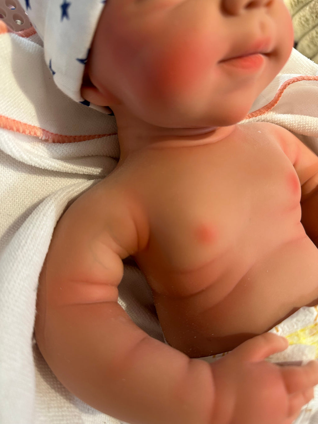 Hendrix Full-Silicone Newborn Reborn Doll, 19 in