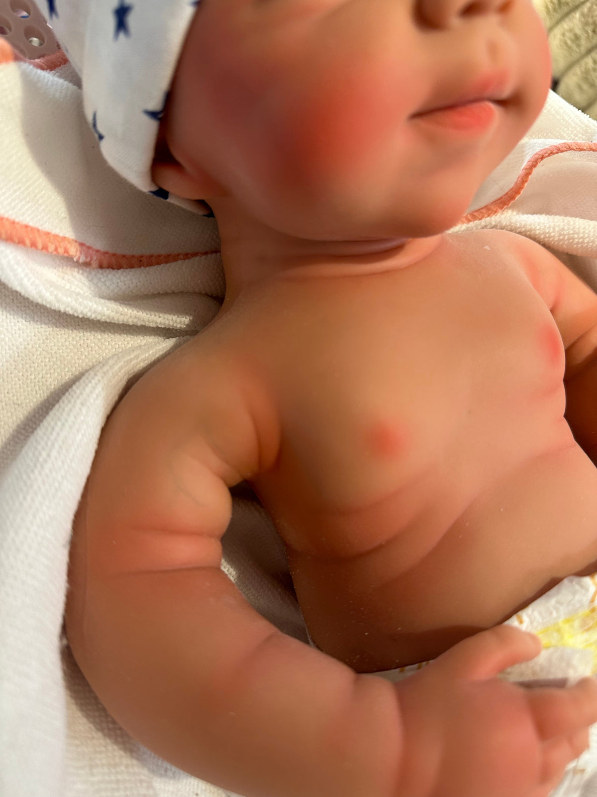 Hendrix Full-Silicone Newborn Reborn Doll, 19 in