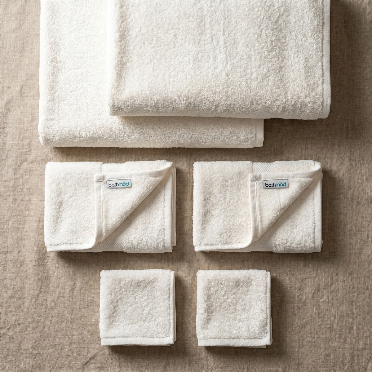 Luxury Organic Cotton Bath Towel Set, 6 Pieces