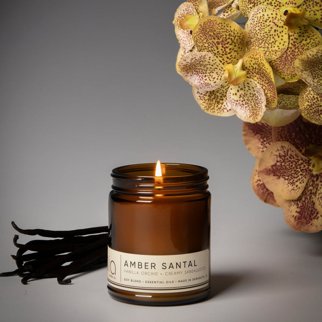 Amber Santal Soy Candle (Amber, Sandalwood and Vanilla)