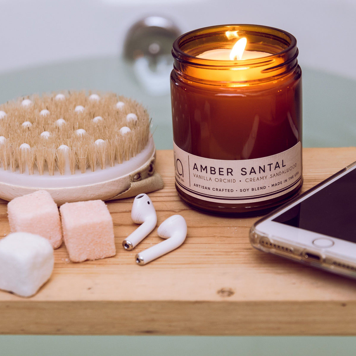 Amber Santal Soy Candle (Amber, Sandalwood and Vanilla)