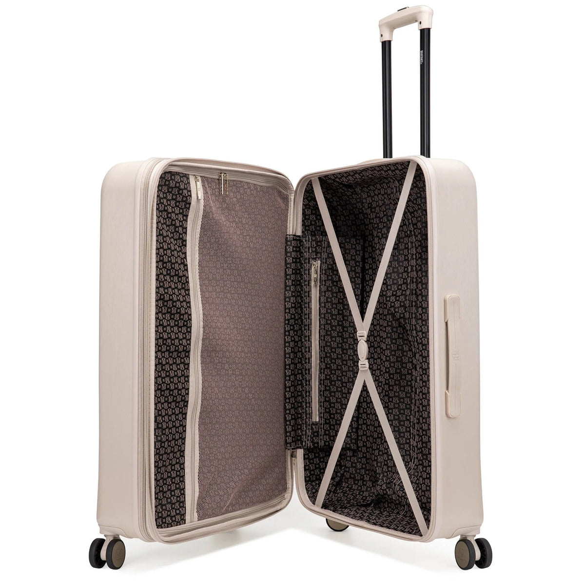 Diamond 3-Piece Expandable Spinner Luggage Set, Black