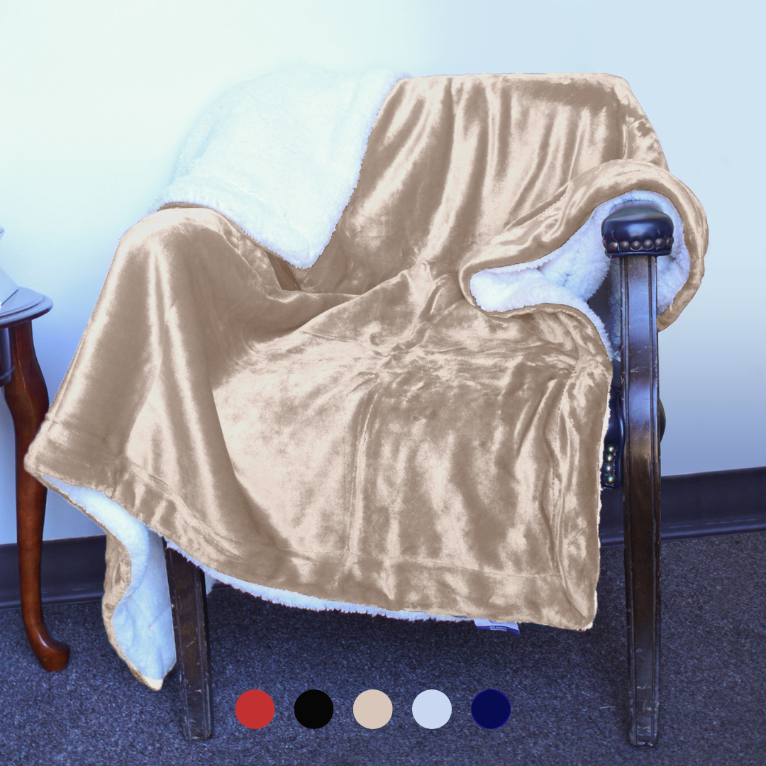 Luxury Sherpa Holiday Throw Blanket