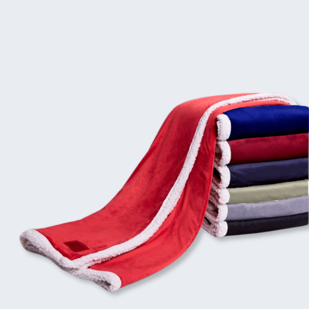 Luxury Sherpa Holiday Throw Blanket