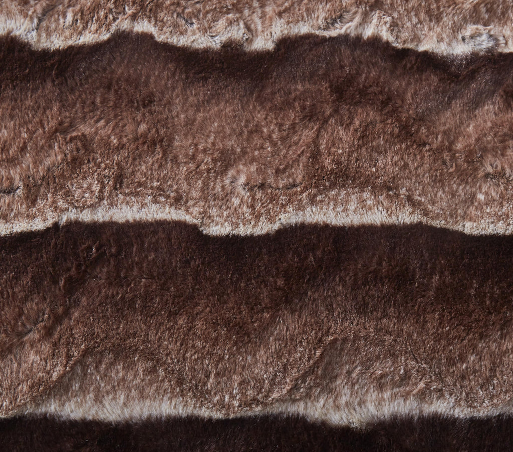Golden Brown Faux Fur Sherpa Throw Blanket