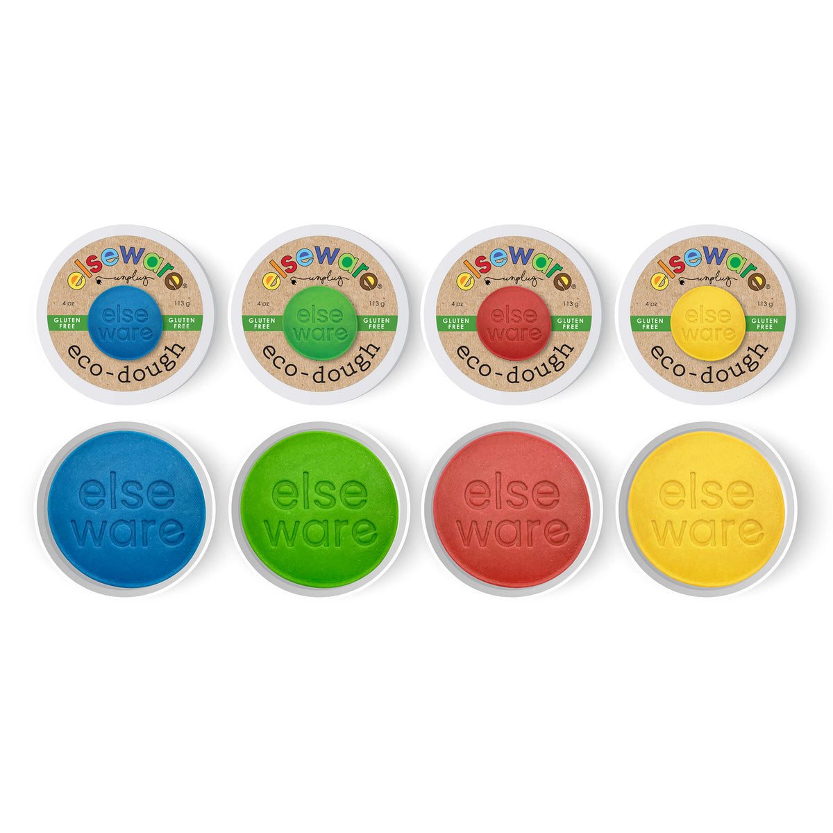 Eco-Dough Gluten-Free Play Dough, 4-Pack