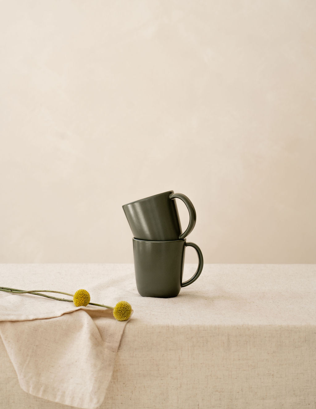 Ceramic Coffee and Tea Mugs, Set of 4