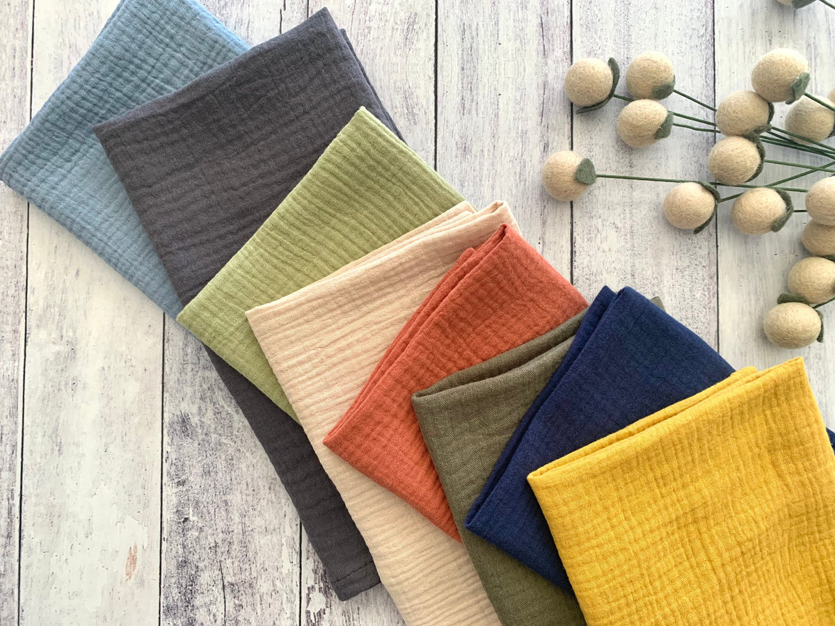Cotton Crinkle Cloth Napkins, Set of 4