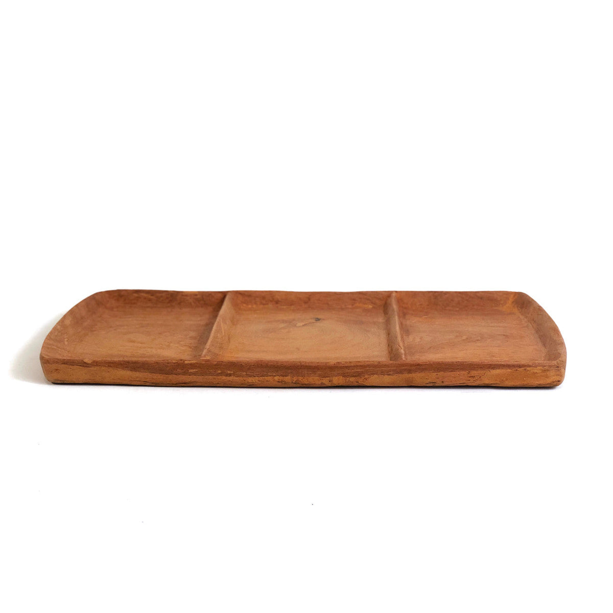 Teak 3-Section Serving Platter