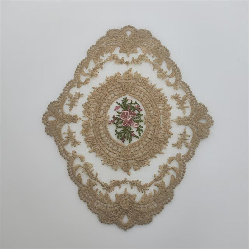 Vintage Embroidered Lace Placemat